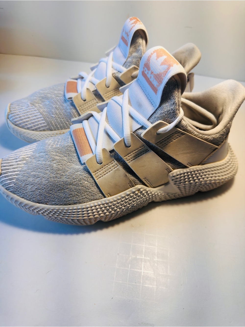 Adidas Prophere CQ2542 Women’s 8 White Gray Chunky Sneakers